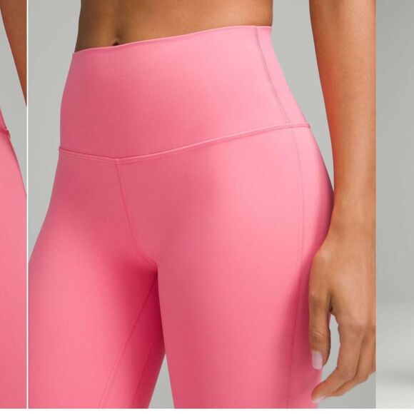 NWT New LULULEMON HR High Rise Align Pant 28” Legging SAKP Sakura Pink 2 - Picture 5 of 6